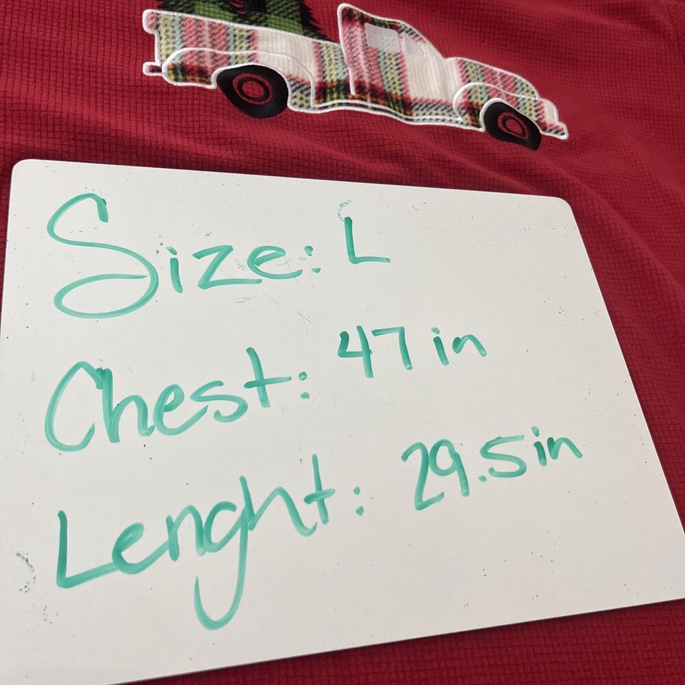 Eddie Bauer Ladies Holiday Christmas Truck Novelty Cozy Pajama Top Size L - Picture 8 of 8